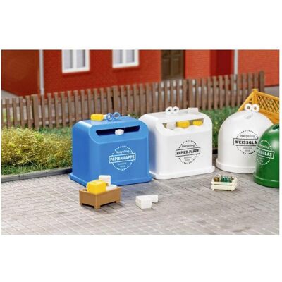 Auhagen Recycling-Container mit Zubehör H0 Auhagen Recycling-Container mit Zubehör H0