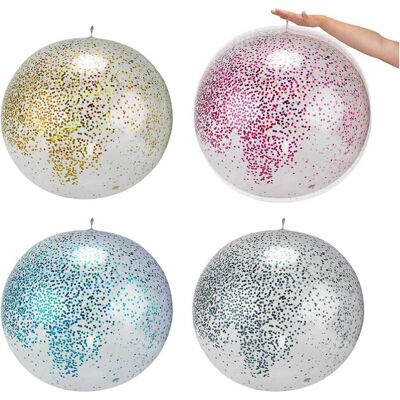 Toi-Toys Aufblasbarer Glitzerballon, 60cm Toi-Toys Aufblasbarer Glitzerballon, 60cm