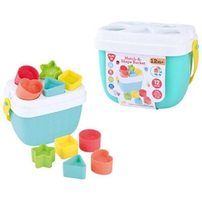 PlayGo Match-A-Shape Eimer 12 Stück - Lernspielzeug PlayGo Match-A-Shape Eimer 12 Stück - Lernspielzeug