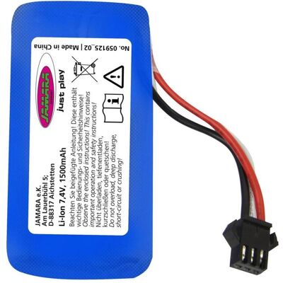 Jamara Akku Extron Li-Ion 7,4V 1500mAh 11,1WH (1500 mAh, 7.40 V) Jamara Akku Extron Li-Ion 7,4V 1500mAh 11,1WH (1500 mAh, 7.40 V)