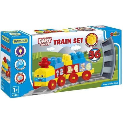 Wader Baby Blocks Line 1,45 m 36 elementai Wader Baby Blocks Line 1,45 m 36 elementai