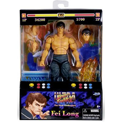 Jada Street Fighter II Fei-Long 6" Figure Jada Street Fighter II Fei-Long 6" Figure