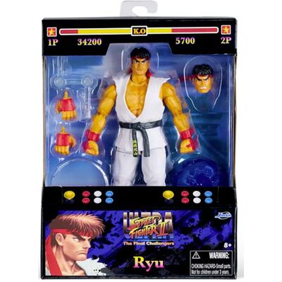 Jada Street Fighter II Ryu 6" Figure Jada Street Fighter II Ryu 6" Figure