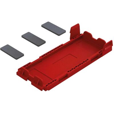 Arrma Battery Door Set, Red Arrma Battery Door Set, Red