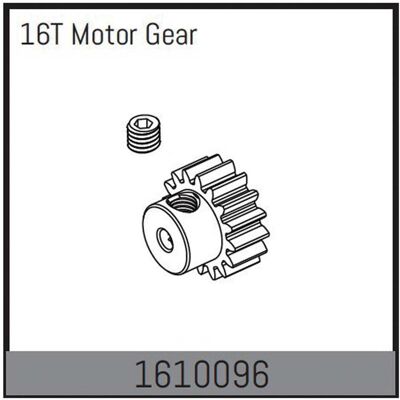 Absima pinion 16t for 380 motor Absima pinion 16t for 380 motor