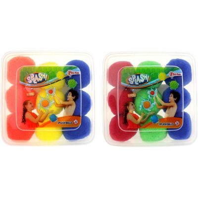 Toi-Toys Wiederverwendbare Wasserbomben Splash - 9 Stück Wasserbälle Set im Aufbewahrungsbox - Ø 7 c Toi-Toys Wiederverwendbare Wasserbomben Splash - 9 Stück Wasserbälle Set im Aufbewahrungsbox - Ø 7 c