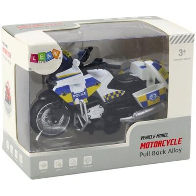 Lean Toys Polizeimotorrad mit Friktionsantrieb Lean Toys Polizeimotorrad mit Friktionsantrieb