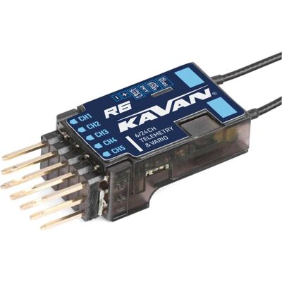 Kavan R6 VARIO 6-Kanal 2,4 GHz ACCESS und ACCST D16 Telemetrie-Empfänger mit S.BUS Kavan R6 VARIO 6-Kanal 2,4 GHz ACCESS und ACCST D16 Telemetrie-Empfänger mit S.BUS
