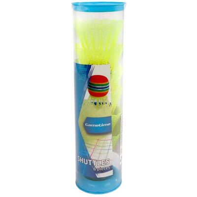 Hippo Gametime Nylon-Shuttle Gelb mit Schaumstoffkopf 6 Stk. Hippo Gametime Nylon-Shuttle Gelb mit Schaumstoffkopf 6 Stk.