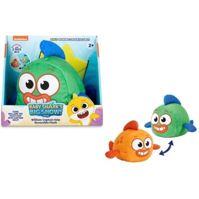 Amo Toys Baby Shark - William Captain Kelp Reversible Plush (61428) Amo Toys Baby Shark - William Captain Kelp Reversible Plush (61428)