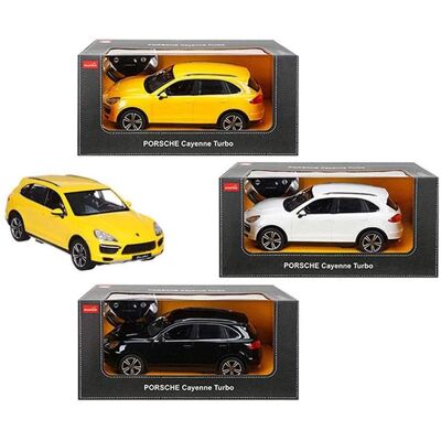 Rastar - Porsche Cayenne Turbo 1:14 - Schwarz/Weiß/Gelb - RC car Rastar - Porsche Cayenne Turbo 1:14 - Schwarz/Weiß/Gelb - RC car
