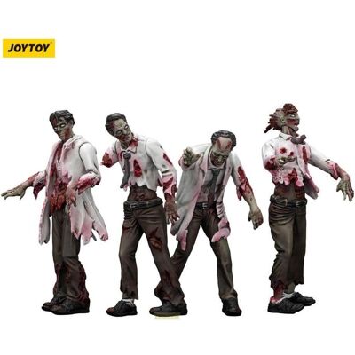 Joy Toy Zombie Dark Source Actionfiguren 4er-Pack Scientists (Male) 8 cm Joy Toy Zombie Dark Source Actionfiguren 4er-Pack Scientists (Male) 8 cm