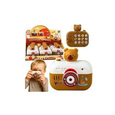 Lean Toys Capybara interaktive Kamera, Lichtprojektor, Geräusche, Trageband Lean Toys Capybara interaktive Kamera, Lichtprojektor, Geräusche, Trageband