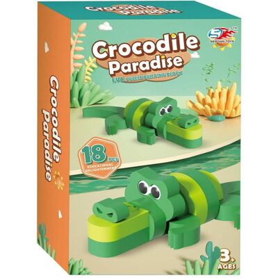Lobbes Schaumstoff-Bausatz 3D Krokodil Lobbes Schaumstoff-Bausatz 3D Krokodil