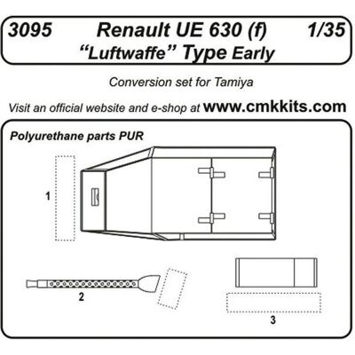 CMK Renault UE 630 (f) Luftwaffe Type Early für Tamiya Bausatz CMK Renault UE 630 (f) Luftwaffe Type Early für Tamiya Bausatz