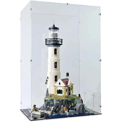 iDisplayit Acryl-Display für LEGO 21335 Motorisierter Leuchtturm (Mit schwarzem Boden) iDisplayit Acryl-Display für LEGO 21335 Motorisierter Leuchtturm (Mit schwarzem Boden)