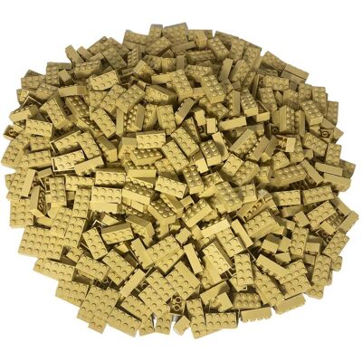 2x4 Steine Kiloware - 1 Kilo in Beige NEU! (3001, LEGO Zubehör) 2x4 Steine Kiloware - 1 Kilo in Beige NEU! (3001, LEGO Zubehör)