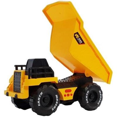 Lean Toys Gelber Muldenkipper Lean Toys Gelber Muldenkipper