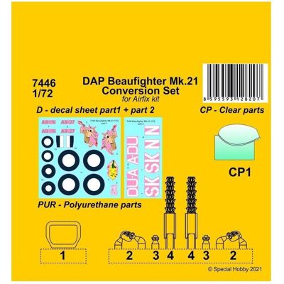 CMK DAP Beaufighter Mk.21 Conversion Set CMK DAP Beaufighter Mk.21 Conversion Set