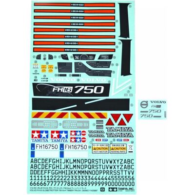 Tamiya Aufkleber Volvo FH16 56360 Tamiya Aufkleber Volvo FH16 56360
