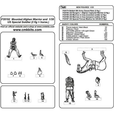 CMK Mounted Afghan Warrior + US Special Warrior CMK Mounted Afghan Warrior + US Special Warrior