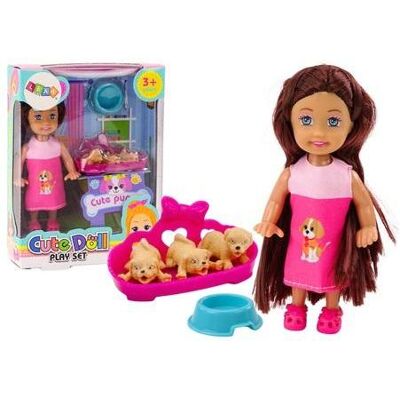 Lean Toys Minipuppe mit Hunden Lean Toys Minipuppe mit Hunden