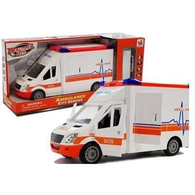 Lean Toys Krankenwagen mit Ton und Licht auf der Trage Lean Toys Krankenwagen mit Ton und Licht auf der Trage