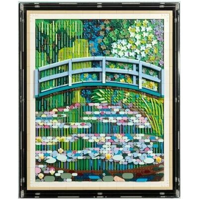 iDisplayit Acryl-Wand-Display für LEGO 31220 Claude Monet, Brücke über einen Seerosenteich (schwarzer Rahmen) iDisplayit Acryl-Wand-Display für LEGO 31220 Claude Monet, Brücke über einen Seerosenteich (schwarzer Rahmen)