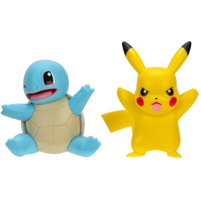Jazwares Pokémon Battle Figure First Partner Set Figuren 2er-Pack Shiggy #2, Pikachu #9 Jazwares Pokémon Battle Figure First Partner Set Figuren 2er-Pack Shiggy #2, Pikachu #9