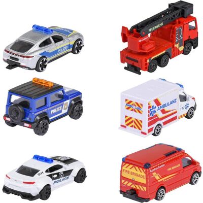 Majorette Rescue Premium Cars, 6-sort. Majorette Rescue Premium Cars, 6-sort.