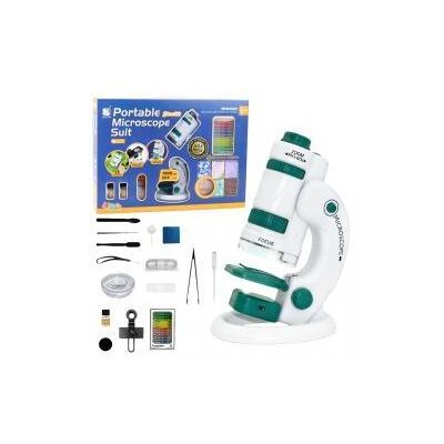 Lean Toys Lean Tragbares Pädagogisches Mikroskop Für Kinder 2In1 60X/180X Zubehör Lean Toys Lean Tragbares Pädagogisches Mikroskop Für Kinder 2In1 60X/180X Zubehör