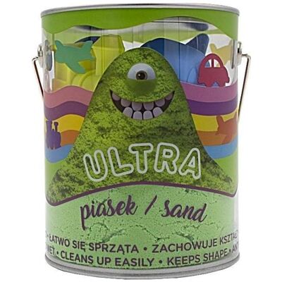 EPEE Sand UltraSand 900g Dose 4 grosse Formen 2 Werkzeuge grüne Fahrzeuge EPEE Sand UltraSand 900g Dose 4 grosse Formen 2 Werkzeuge grüne Fahrzeuge