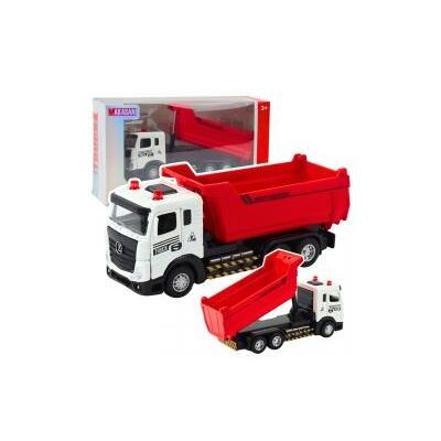 Lean Toys LKW-Kipper mit Metallkabine, beweglicher Ladefläche, Beleuchtung und Geräuschen Lean Toys LKW-Kipper mit Metallkabine, beweglicher Ladefläche, Beleuchtung und Geräuschen
