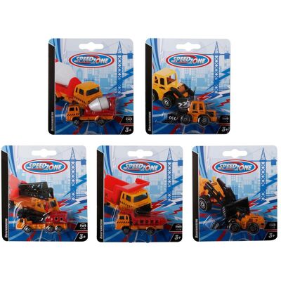 Speedzone SZ D/C Baufahrzeuge 7cm,6-f.sort. Speedzone SZ D/C Baufahrzeuge 7cm,6-f.sort.