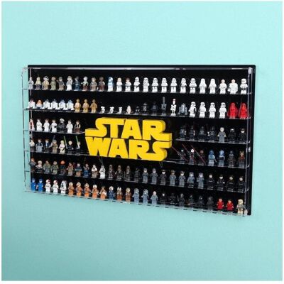 iDisplayit Acryl-Wand-Display für LEGO Star Wars Minigiguren & Star Wars Logo 75407 (schwarzer Hintergrund) iDisplayit Acryl-Wand-Display für LEGO Star Wars Minigiguren & Star Wars Logo 75407 (schwarzer Hintergrund)