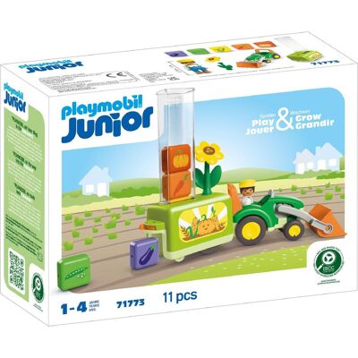 Playmobil JUNIOR: Traktor mit lustiger Pflanzmaschine Playmobil JUNIOR: Traktor mit lustiger Pflanzmaschine