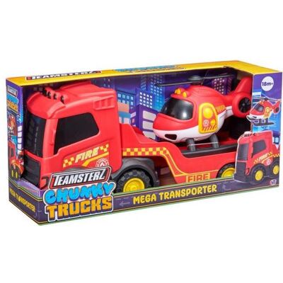 Teamsterz TZ Fire transporter with helicopter, 35 cm Teamsterz TZ Fire transporter with helicopter, 35 cm
