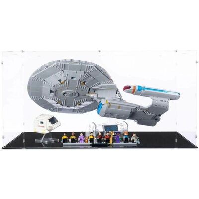 iDisplayit Acryl-Display für LEGO 10356 Star Trek U.S.S. Enterprise NCC-1701-D (Schwarzr Boden +. 2 Ständer) iDisplayit Acryl-Display für LEGO 10356 Star Trek U.S.S. Enterprise NCC-1701-D (Schwarzr Boden +. 2 Ständer)