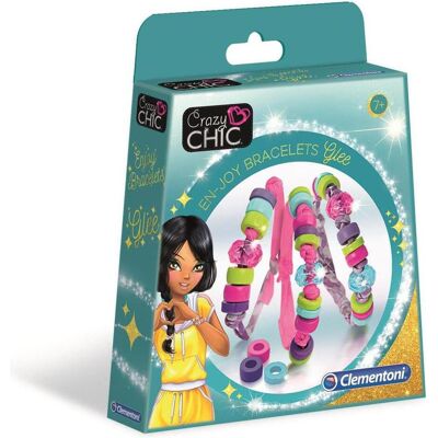 Clementoni Crazy Chic En-Joy Bileklikler Glee, Mehrfarben, Kunststoff, 220 mm, 50 mm, 220 mm, Geschl Clementoni Crazy Chic En-Joy Bileklikler Glee, Mehrfarben, Kunststoff, 220 mm, 50 mm, 220 mm, Geschl