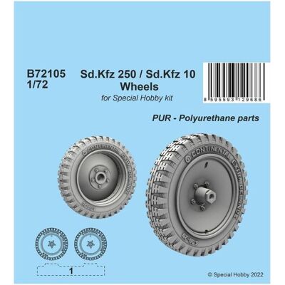 CMK Sd.Kfz 250 / Sd.Kfz 10 Wheels 1/72 CMK Sd.Kfz 250 / Sd.Kfz 10 Wheels 1/72