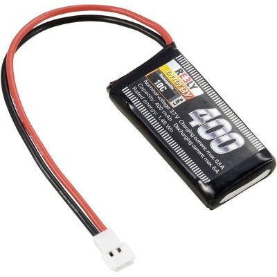 Reely Modellbau-Akkupack (LiPo) 3.7 V 400 mAh Zellen-Zahl: 1 10 C Softcase Flach (400 mAh, 3.70 V) Reely Modellbau-Akkupack (LiPo) 3.7 V 400 mAh Zellen-Zahl: 1 10 C Softcase Flach (400 mAh, 3.70 V)
