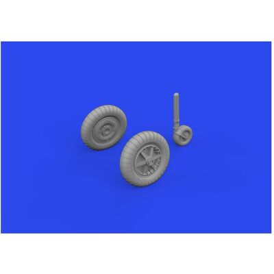 Eduard Bf 109G-2/G-4 wheels for plain wings PRINT 1/72 Eduard Bf 109G-2/G-4 wheels for plain wings PRINT 1/72