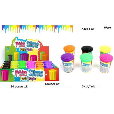 Magni Slime Paste bunt 80g 6 Farben Magni Slime Paste bunt 80g 6 Farben