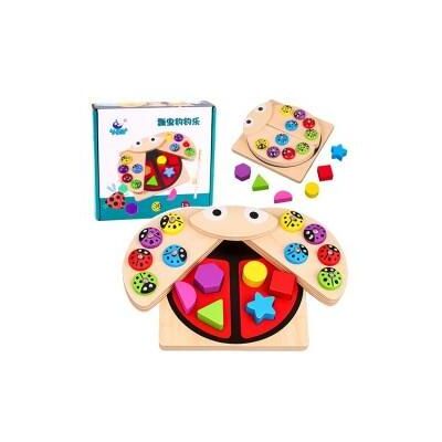 Lean Toys Marienkäfer-Sortierspielzeug aus Holz Lean Toys Marienkäfer-Sortierspielzeug aus Holz