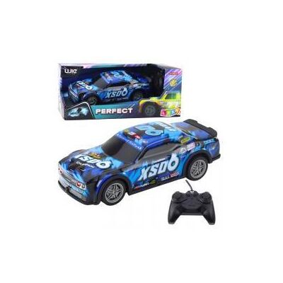 Lean Toys Ferngesteuertes Rc-Rennauto Leuchtendes Gehäuse Schwarz Und Blau Lean Toys Ferngesteuertes Rc-Rennauto Leuchtendes Gehäuse Schwarz Und Blau
