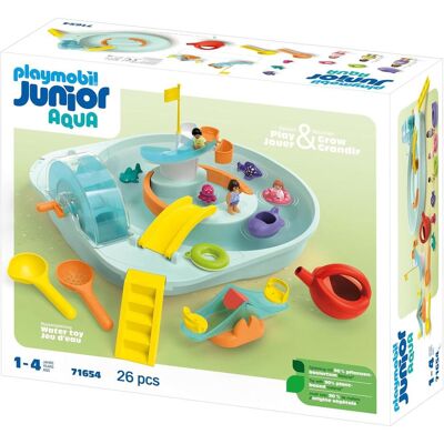 Aqua Wasserbahn mit Wasserspielplatz (71654, Playmobil Junior) Aqua Wasserbahn mit Wasserspielplatz (71654, Playmobil Junior)