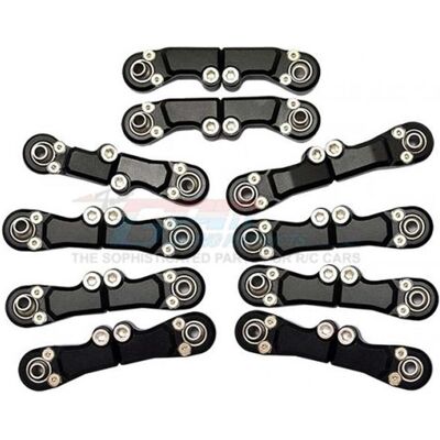GPM aluminum clockwise and anticlockwise completed ball ends 1/6 axial 4wd scx6 jeep jlu wrangler black GPM aluminum clockwise and anticlockwise completed ball ends 1/6 axial 4wd scx6 jeep jlu wrangler black