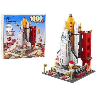 Lean Toys Bauklötze 6in1 Weltraumrakete 1000 Stk Lean Toys Bauklötze 6in1 Weltraumrakete 1000 Stk