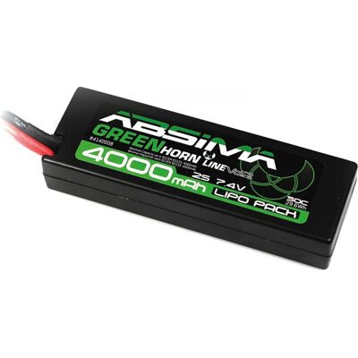 Absima Modellbau-Akkupack (LiPo) 7.4 V 4000 mAh Softcase T-Stecker (4000 mAh, 7.40 V) Absima Modellbau-Akkupack (LiPo) 7.4 V 4000 mAh Softcase T-Stecker (4000 mAh, 7.40 V)