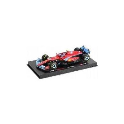 Bburago Ferrari Formel 1 mit Helm und Kunststoffständer Bburago Ferrari Formel 1 mit Helm und Kunststoffständer